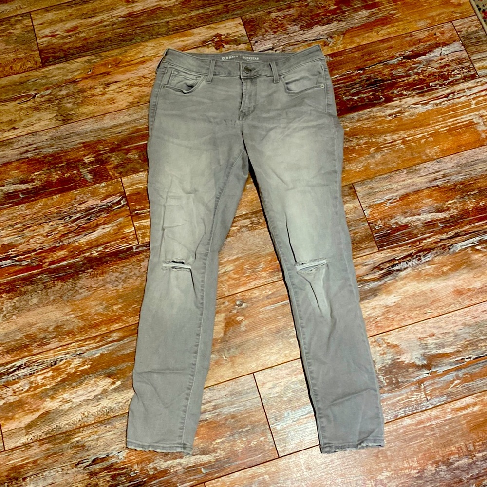 Gray jeans